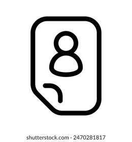 Resume Icon Vector Symbol Design Illustration