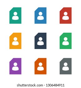 resume icon white background. Editable filled resume icon from education. Trendy resume icon for web and mobile.