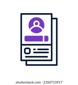 resume icon for your website, mobile, presentation, and logo design.