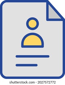 Resume Isolated Vector icon which can easily modify or edit

