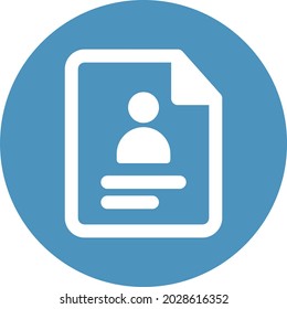 Resume Isolated Vector icon which can easily modify or edit

