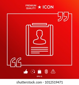 Resume line icon