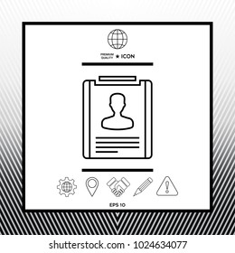 Resume line icon