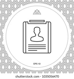 Resume line icon