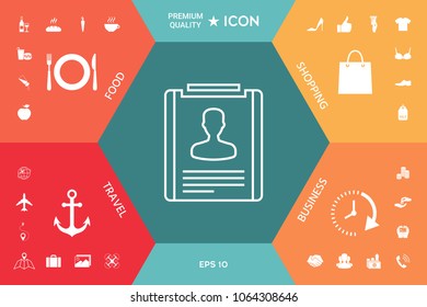 Resume line icon