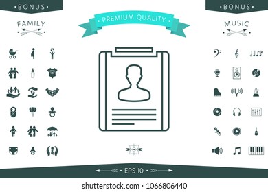 Resume line icon