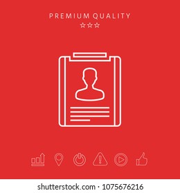 Resume line icon