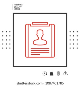 Resume line icon