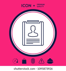 Resume line icon