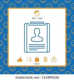Resume line icon