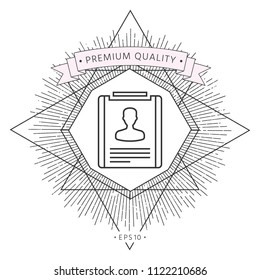 Resume line icon
