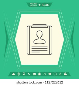 Resume line icon
