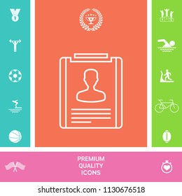 Resume line icon