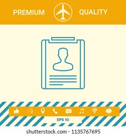 Resume line icon