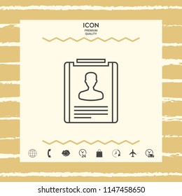Resume line icon