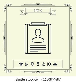 Resume line icon