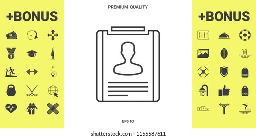 Resume line icon