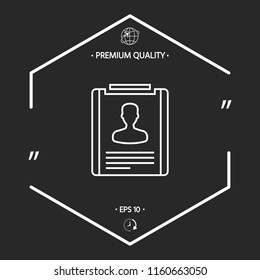 Resume line icon