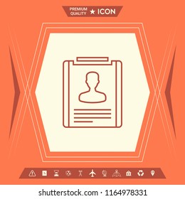 Resume line icon
