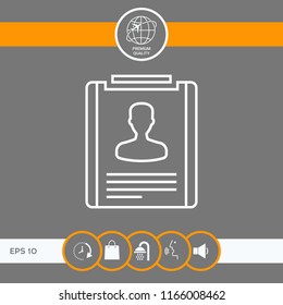 Resume line icon