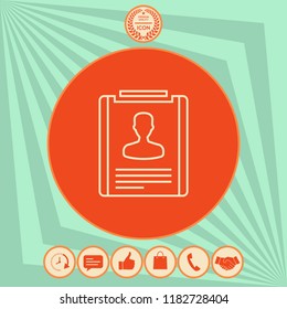 Resume line icon