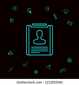 Resume line icon