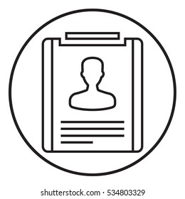 Resume line icon