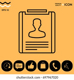 Resume line icon