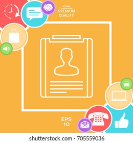 Resume line icon