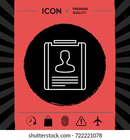 Resume line icon