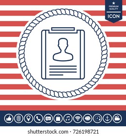 Resume line icon