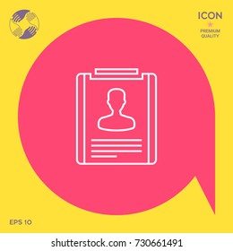Resume line icon