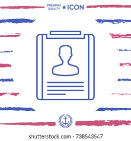 Resume line icon