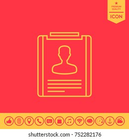 Resume line icon