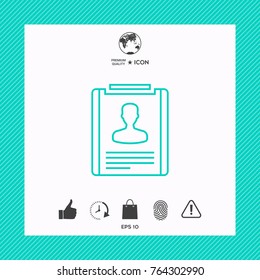 Resume line icon