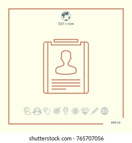 Resume line icon