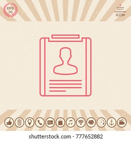 Resume line icon