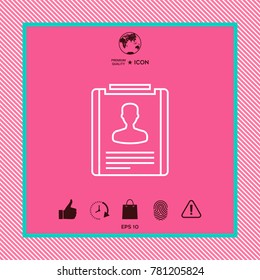 Resume line icon