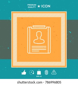 Resume line icon