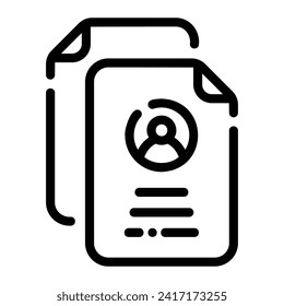 Ergebniszeilensymbol auf weißem Hintergrund