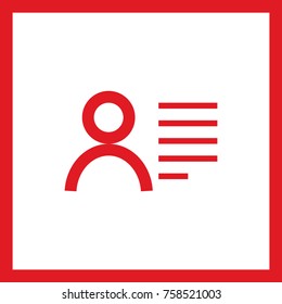 resume line vector icon
