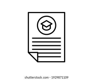 Resume linear icon. Modern outline Resume logo concept on white background from Human Resources collection. Suitable for use on web apps, mobile apps and print media