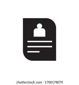 Resume logo template vector icon design