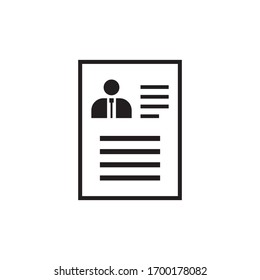 Resume logo template vector icon design