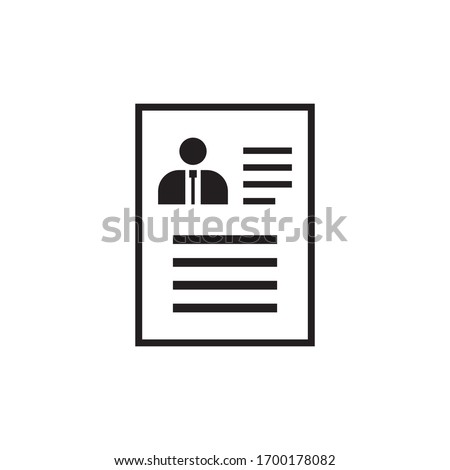 Resume logo template vector icon design