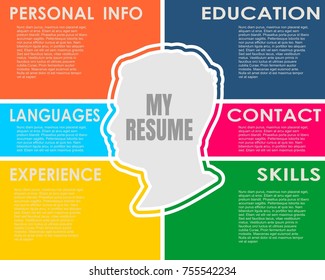 Resume Minimalist CV. Resume template with simple design, company application CV