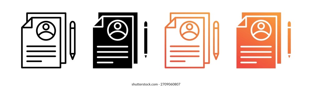 Vector de conjunto de iconos de estilo múltiple