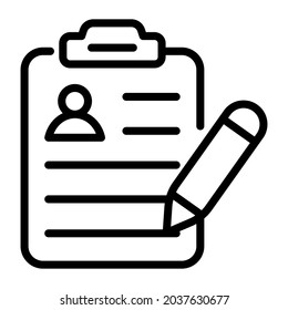 resume outline icon, business and finance icon.