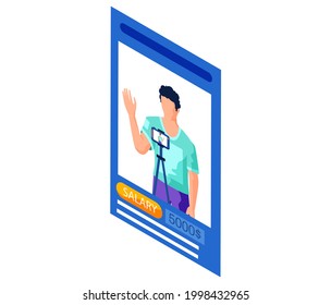 Resume people, mobile app application, job search, staff selection. Recruitment agency, hiring employee, workers assessment, job candidate evaluation. Interviewing, selection, recruiting services