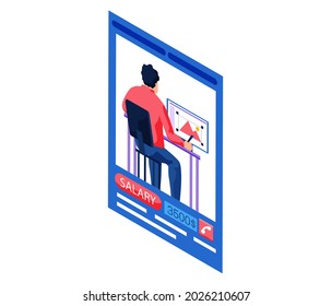 Resume people, mobile app application, job search, staff selection. Recruitment agency, hiring employee, workers assessment, job candidate evaluation. Interviewing, selection, recruiting services